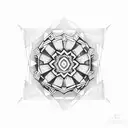 generate small beautiful geometric mandala tattoo  tattoo design idea