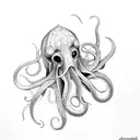 squid tattoo design idea