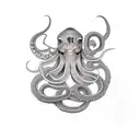 squid tattoo design idea