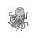 squid tattoo design idea