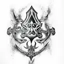 Ace of Spades tattoo design idea