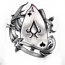 Ace of Spades tattoo design idea