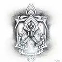 Ace of Spades tattoo design idea