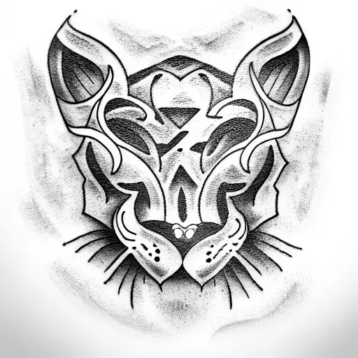 Panther tattoo design idea