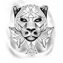 Panther tattoo design idea