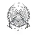 bow and arrow tattoo design idea