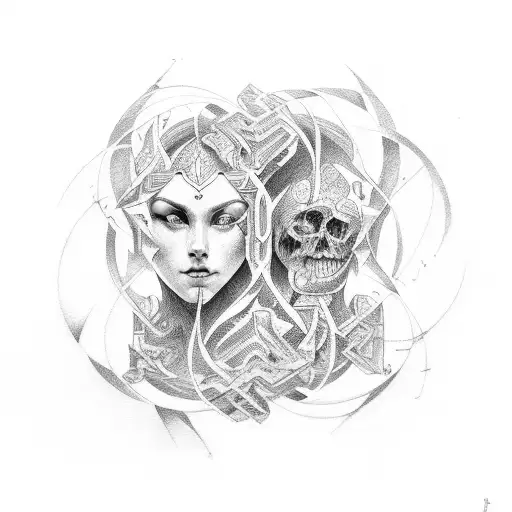 Gemini  tattoo design idea