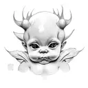 kewpie baby tattoo design idea