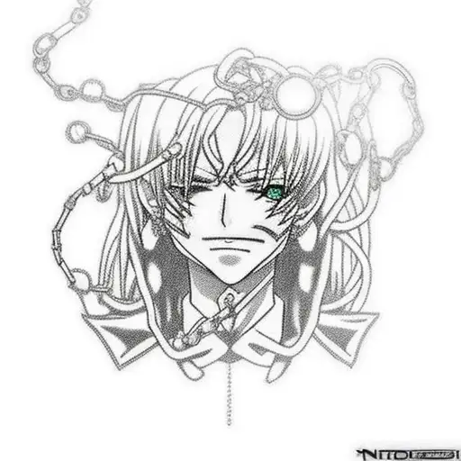 kurapika chains on leg  tattoo design idea