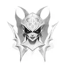 arcana drow ranger de dota 2 tattoo design idea