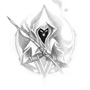 arcana drow ranger tattoo design idea