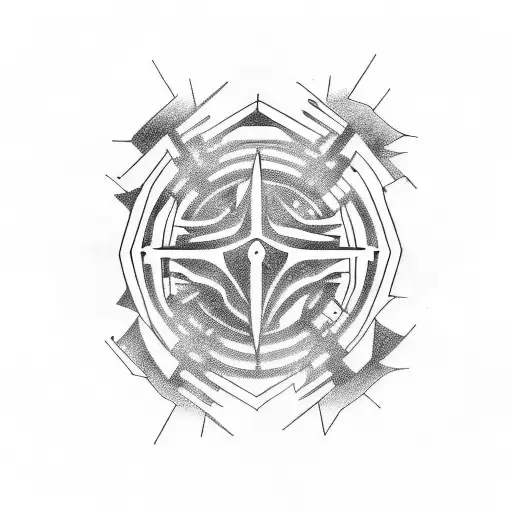 alien abduction tattoo design idea