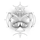 alien abduction tattoo design idea