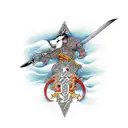 Sword tattoo design idea