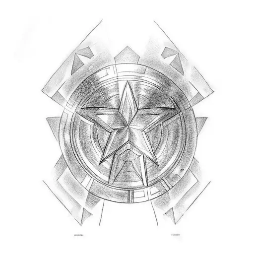 captain America and Ironman  tattoo design idea