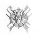 medieval marvel heroes tattoo design idea