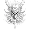 medieval marvel heroes tattoo design idea