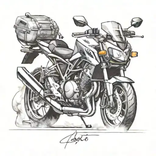 honda cb1000 tattoo design idea