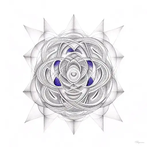 music sacred geometry  tattoo design idea