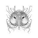 caterpillar tattoo design idea