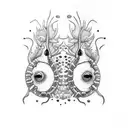 caterpillar tattoo design idea