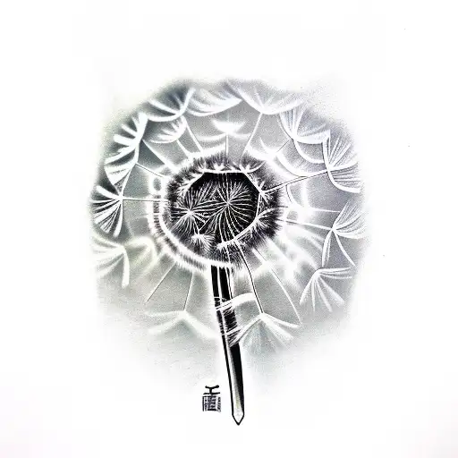 Dandelion tattoo design idea