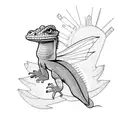 lizard  tattoo design idea