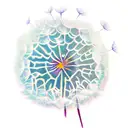 Dandelion tattoo design idea