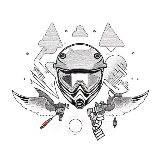 motorcycle adventure friends tattoo design idea