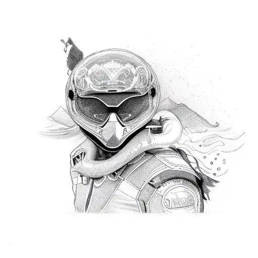 motorcycle adventure friends tattoo design idea