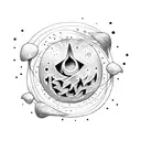 witchy earth tattoo tattoo design idea