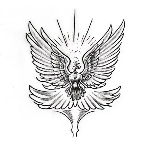 Icarus spreading his wings  tattoo design idea
