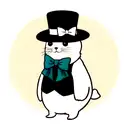 seal animal in a tophat tattoo design idea