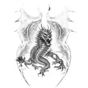 Guts wielding the Dragon Slayer sword in an epic battle tattoo design idea