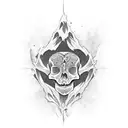 Lower back tribal spine skeleton tattoo tattoo design idea