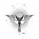 Sparrow tattoo design idea