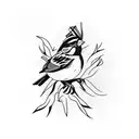 Sparrow tattoo design idea