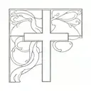 plain latin cross tattoo tattoo design idea