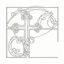 plain latin cross tattoo tattoo design idea