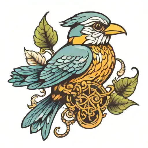 The Bird of Hermes tattoo design idea