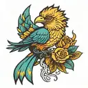 The Bird of Hermes tattoo design idea