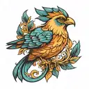 The Bird of Hermes tattoo design idea