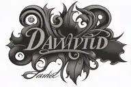David name tattoo tattoo design idea