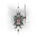 crusader  tattoo design idea