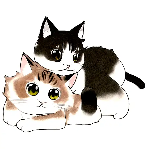i want a cat tatto and it should lie on its back and i like it look chubby and cute tattoo design idea
