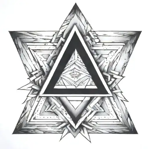 penrose triangle tattoo design idea
