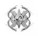 infinity symbol with name tattoo design idea