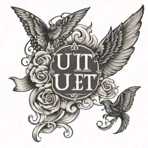 Text  do ut es tattoo design idea