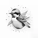 Swallow Bird tattoo design idea
