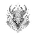 hobbit smaug tattoo design idea